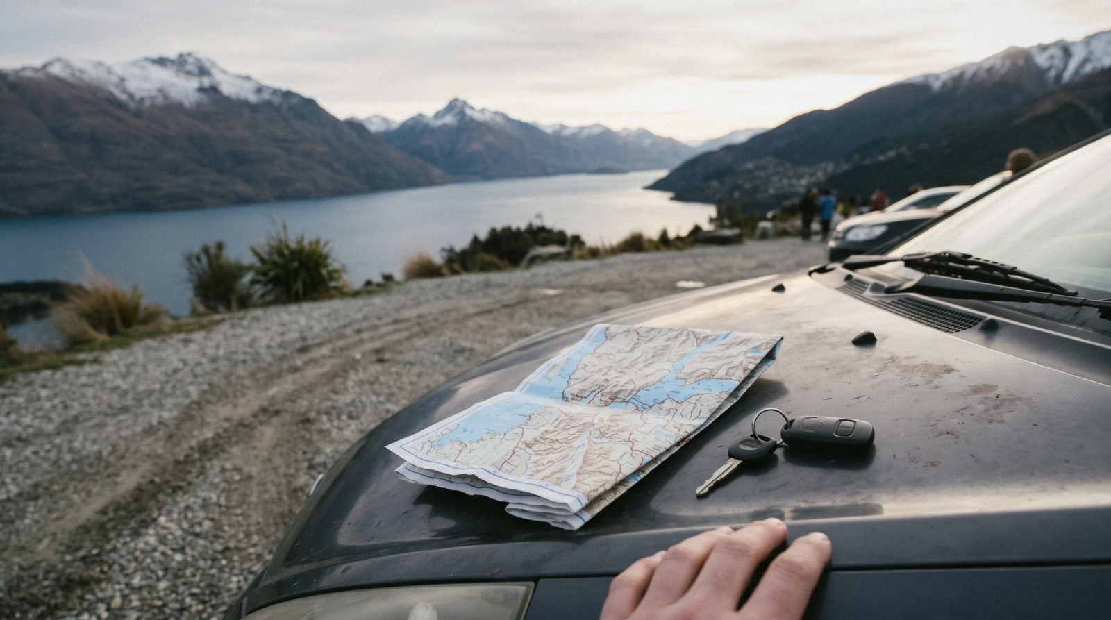 Morning light on the Queenstown lakefront with the Remarkables behind, the view most Queenstown travel tips are written to help you plan for